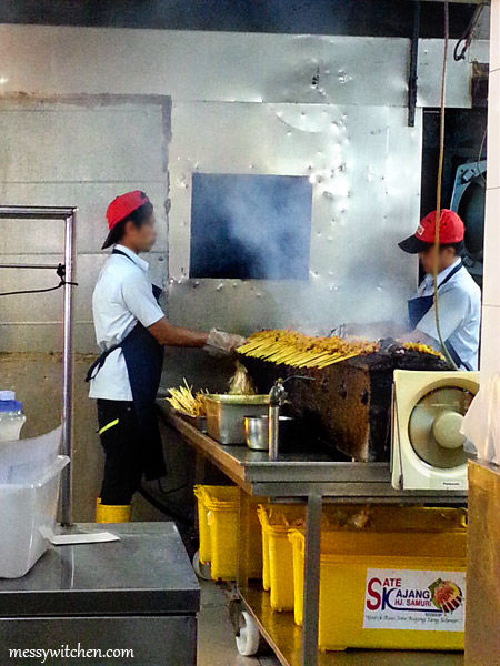 Cooking Satay @ Sate Kajang Haji Samuri Restaurant, Kajang